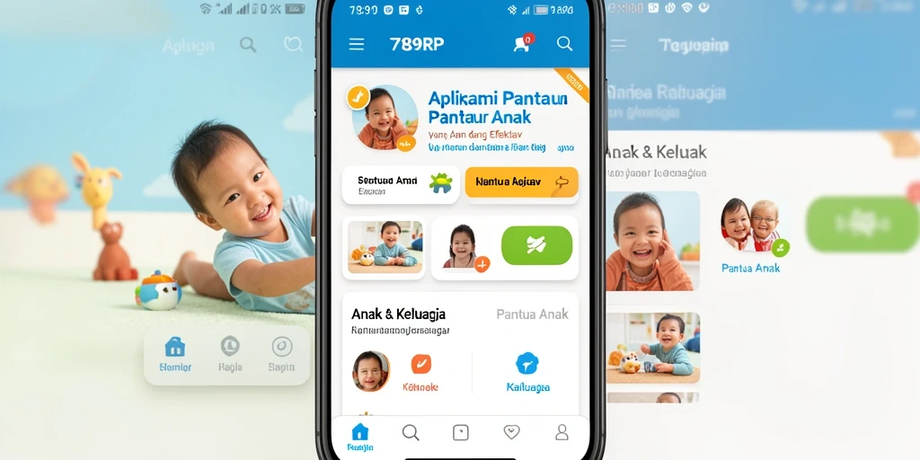 Antarmuka <strong>789RP</strong> menampilkan fitur Pantau Anak yang intuitif dan jelas.
