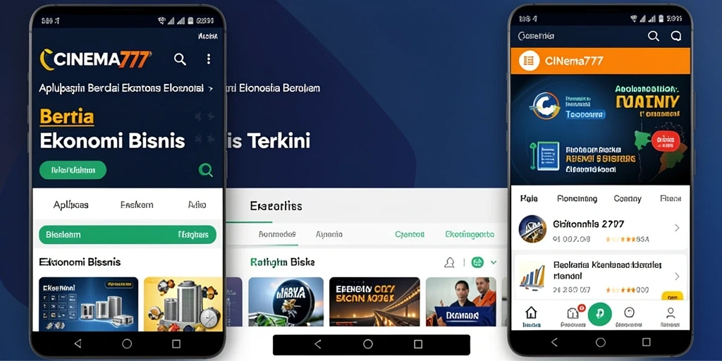 Tampilan antarmuka CINEMA777 yang modern dan informatif.