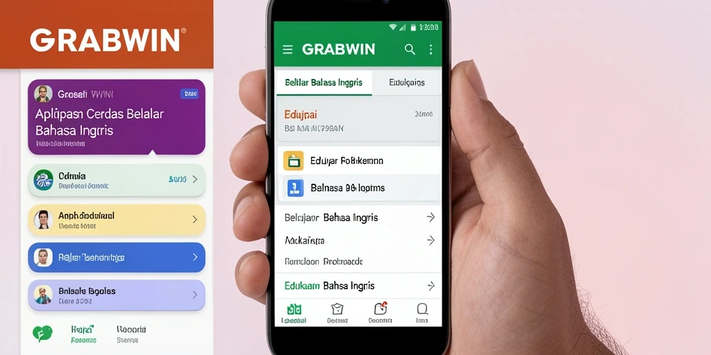 Tampilan antarmuka pengguna GRABWIN yang intuitif dan menarik.