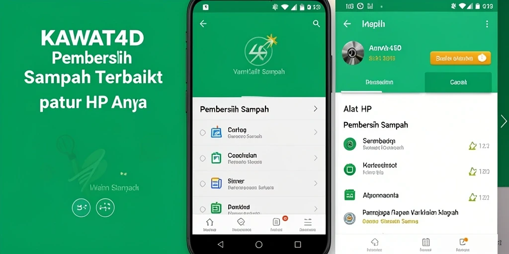 Tangkapan layar utama KAWAT4D menampilkan antarmuka pembersihan yang efisien.