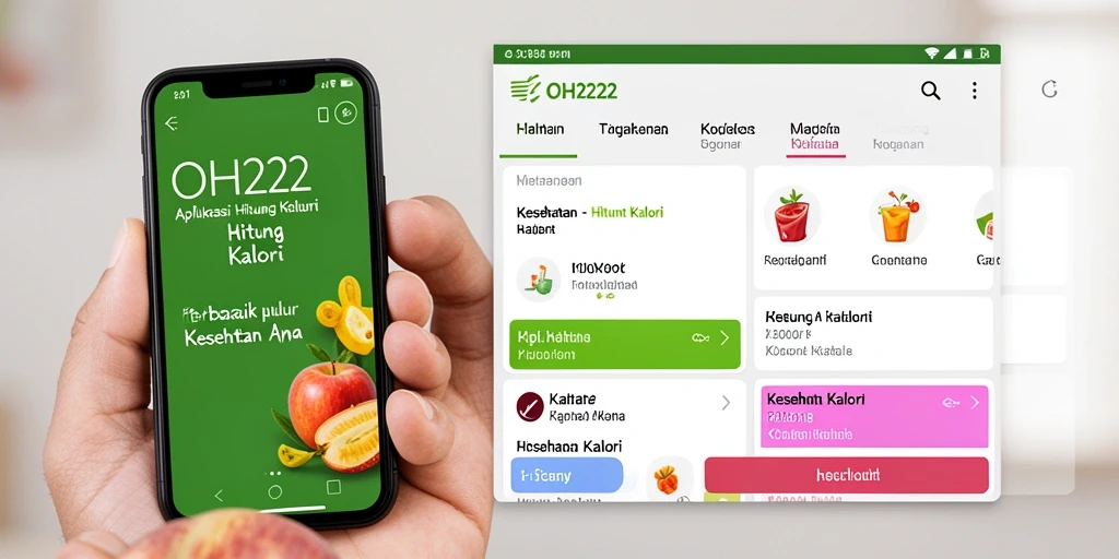 Tampilan antarmuka OH222 yang sederhana dan mudah digunakan.