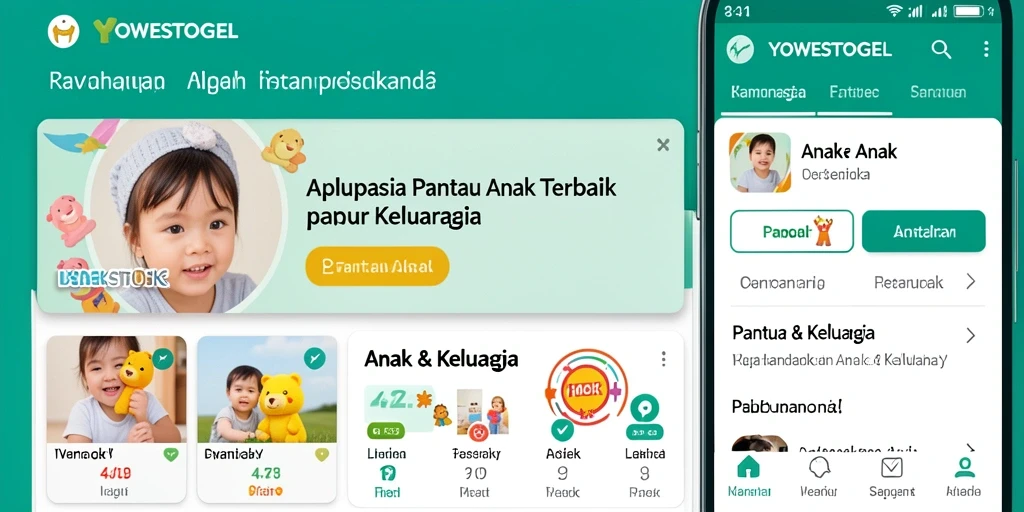 Antarmuka aplikasi YOWESTOGEL untuk memantau aktivitas anak.